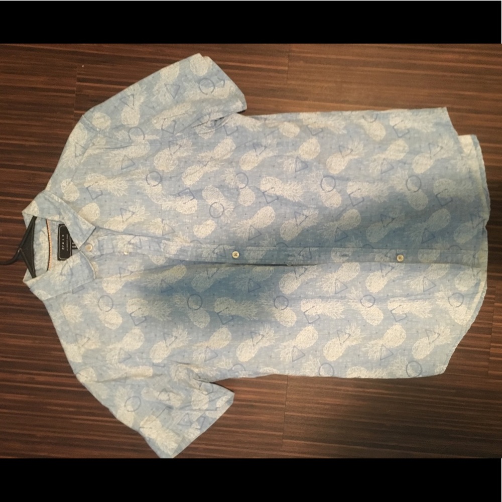 Pineapple and Shapes button up